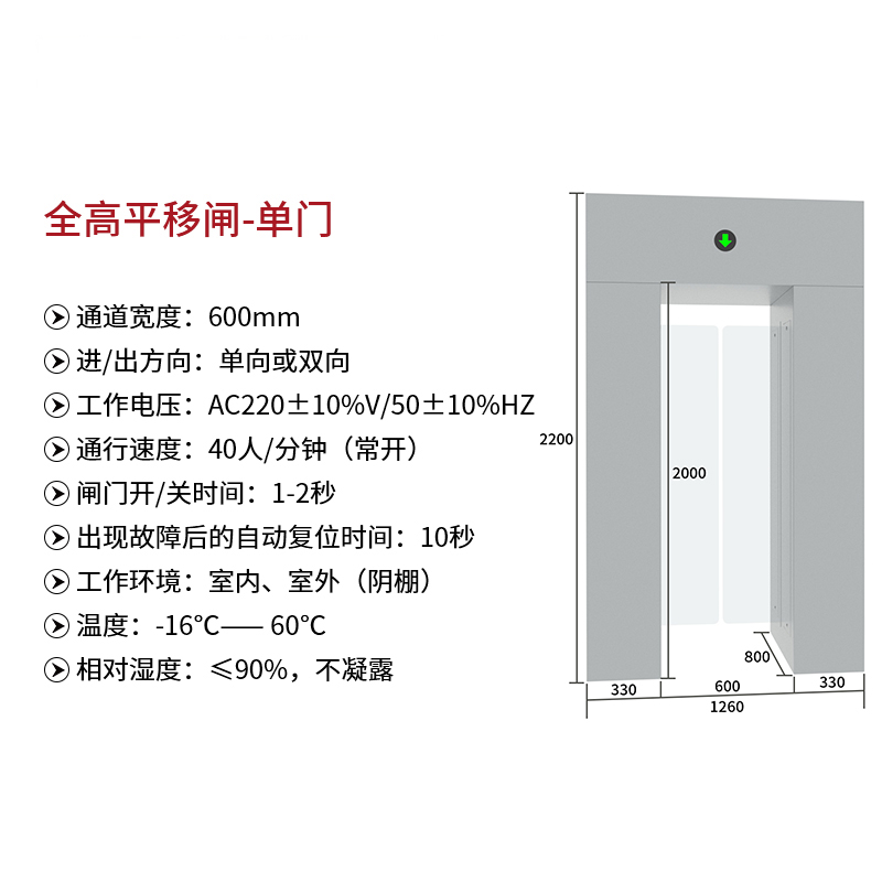 全高平移闸-单门